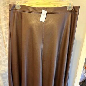 Brown Leather skirt